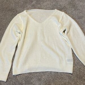 White light spring sweater size small
